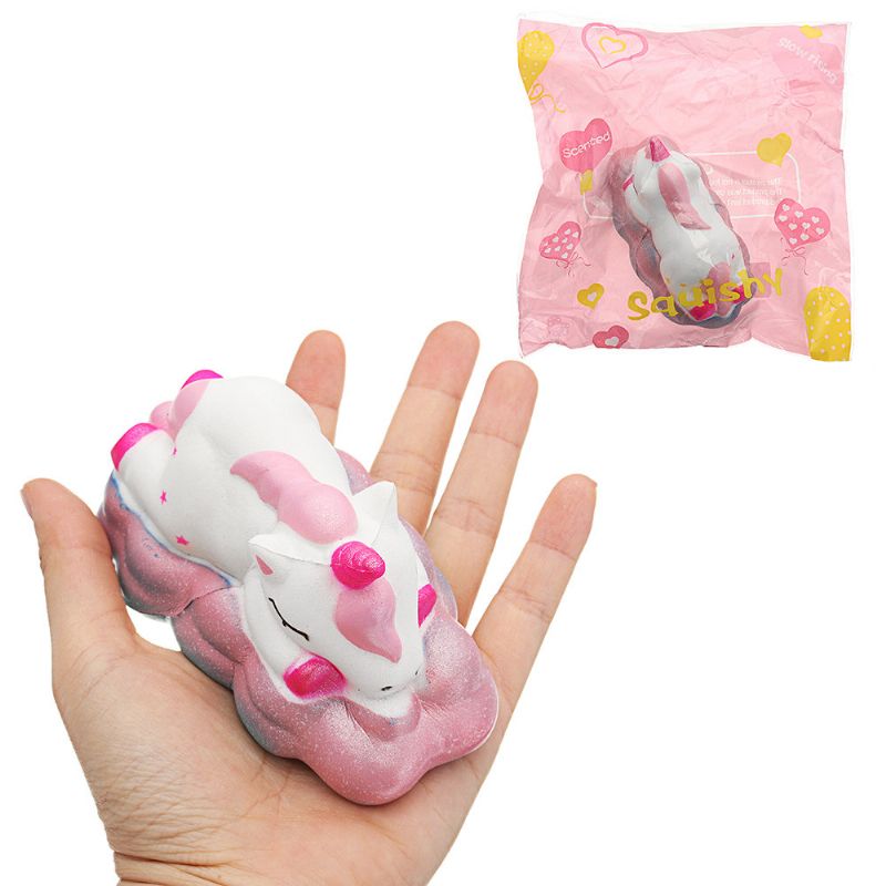 Sleepy Kawaii Animal Squishy Slow Rising Myk Collection Gavedekor Leketøy Original Emballasje