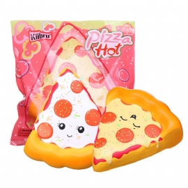 Smiley Face Pizza Squishy Myk Leketøy Med Original Emballasje