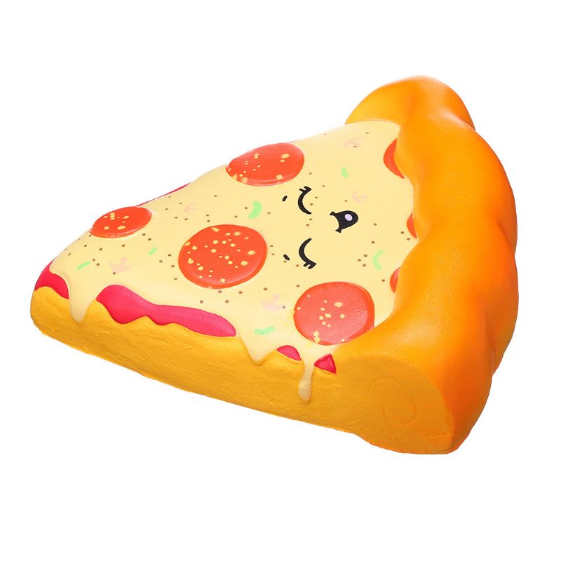 Smiley Face Pizza Squishy Myk Leketøy Med Original Emballasje