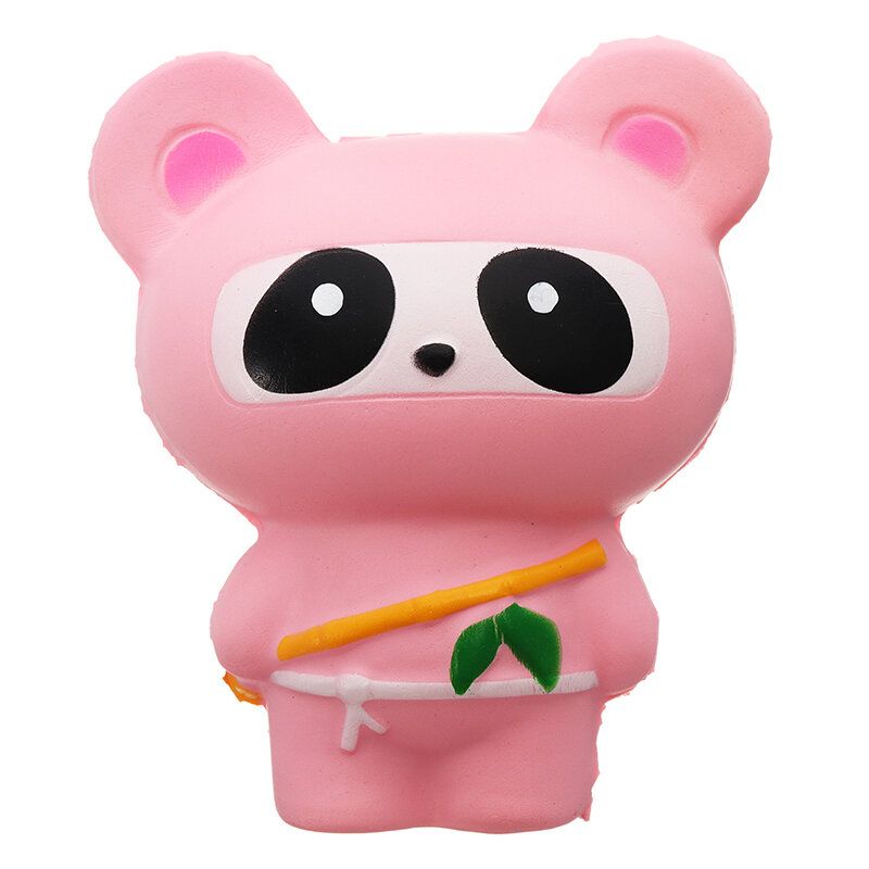 Søt Jumbo Squishy Ninja Cat Fox Panda Duftende Super Sakte Stigende Barnelekegave