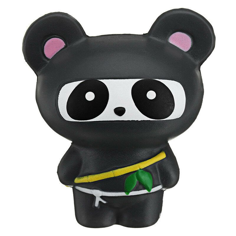 Søt Jumbo Squishy Ninja Cat Fox Panda Duftende Super Sakte Stigende Barnelekegave