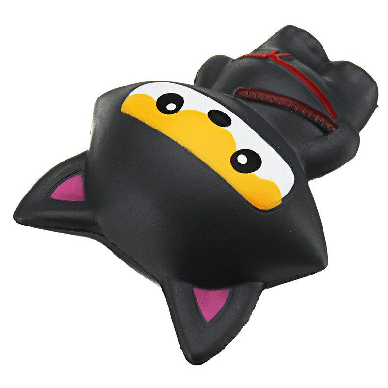 Søt Jumbo Squishy Ninja Cat Fox Panda Duftende Super Sakte Stigende Barnelekegave