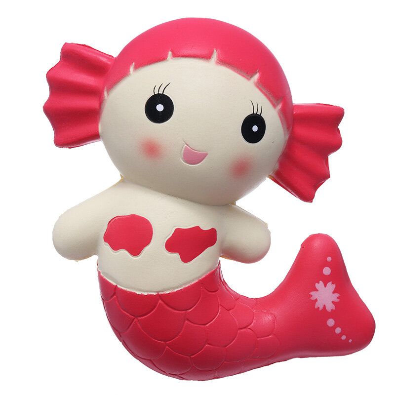 Søt Squishy Mermaid Leker Duftende Brødkake Super 19 cm Myk Sakte Stigende Original Emballasje