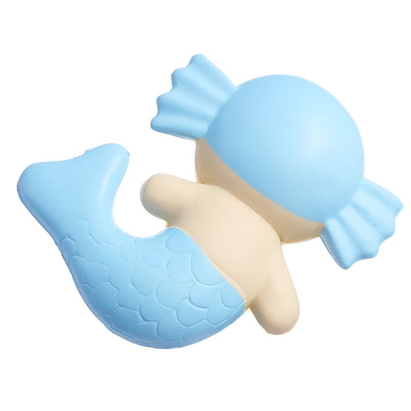 Søt Squishy Mermaid Leker Duftende Brødkake Super 19 cm Myk Sakte Stigende Original Emballasje