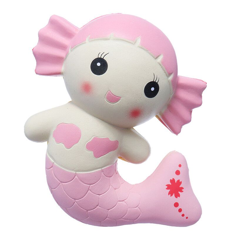 Søt Squishy Mermaid Leker Duftende Brødkake Super 19 cm Myk Sakte Stigende Original Emballasje