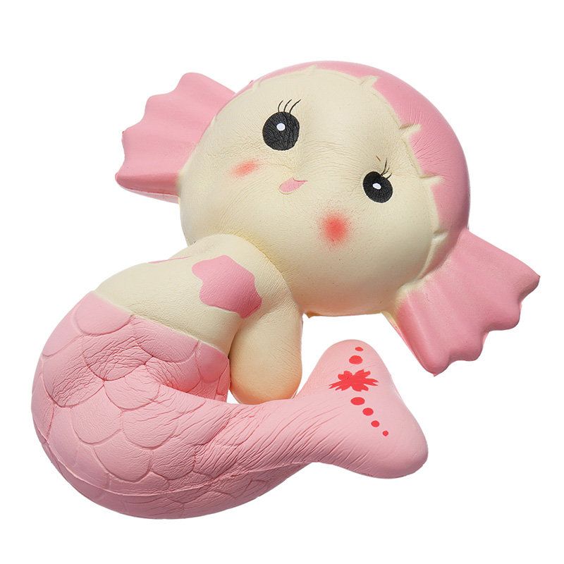 Søt Squishy Mermaid Leker Duftende Brødkake Super 19 cm Myk Sakte Stigende Original Emballasje