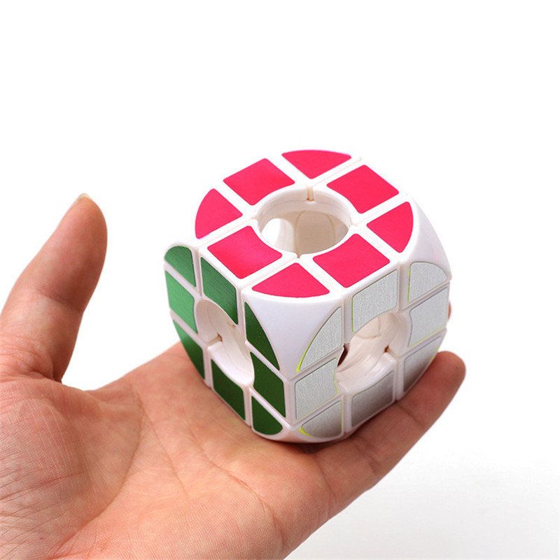 Square Arc Hollow Three - Bestill Kube Angst Stress Relief Fidget Toys Fokus Voksne Oppmerksomhetsleker