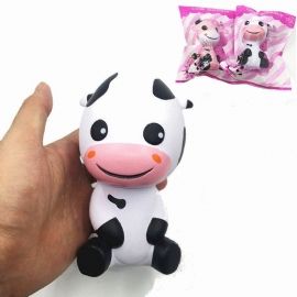 Squishy Baby Cow Jumbo 14 cm Sakte Stigende Med Emballasje Dyresamling Gavedekor Leketøy