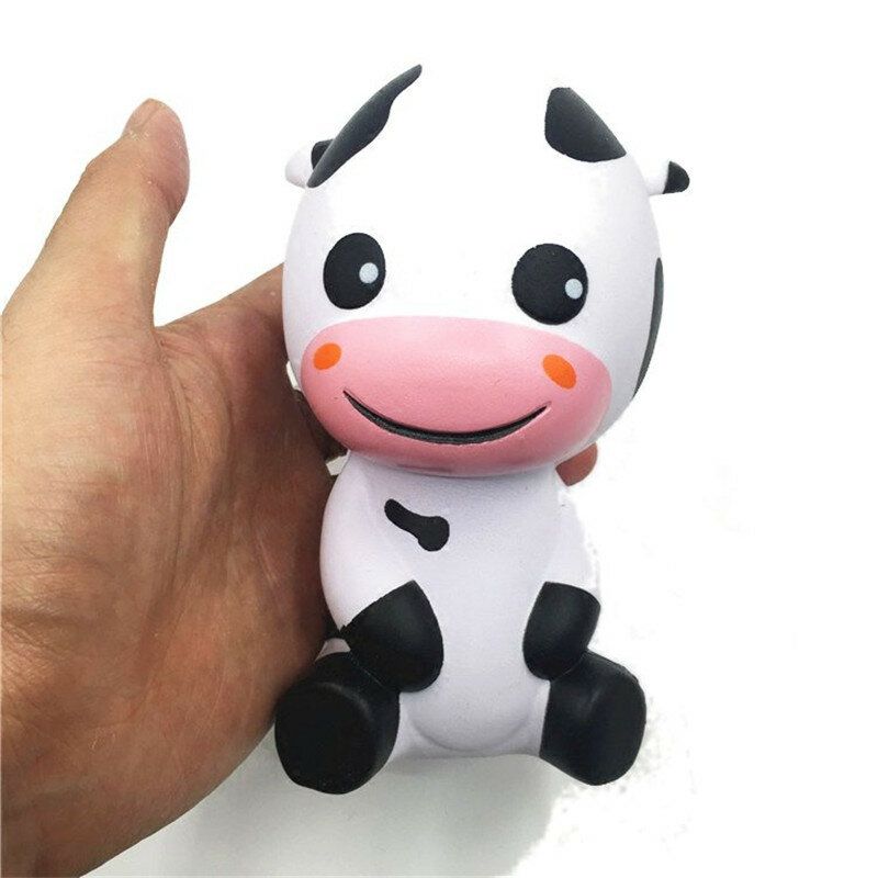 Squishy Baby Cow Jumbo 14 cm Sakte Stigende Med Emballasje Dyresamling Gavedekor Leketøy