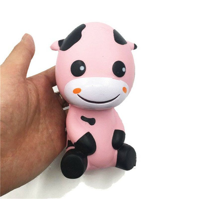 Squishy Baby Cow Jumbo 14 cm Sakte Stigende Med Emballasje Dyresamling Gavedekor Leketøy