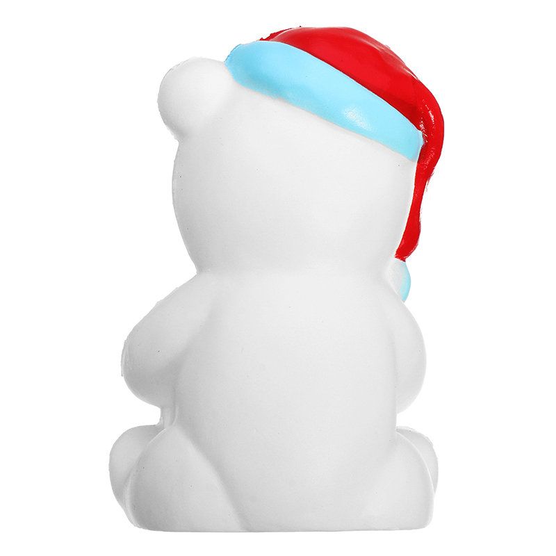 Squishy Christmas Bear 11cm Gave Søt Soft Slow Rising Collection Dekor Leketøy