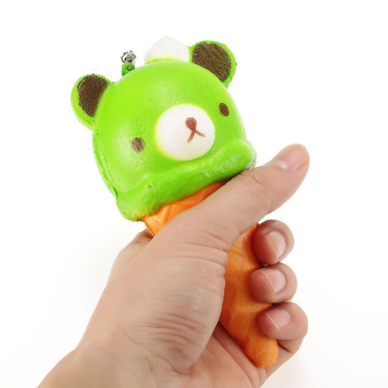 Squishy Ice Cream Bear Soft Slow Rising Collection Gavedekor Squish Squeeze Toy