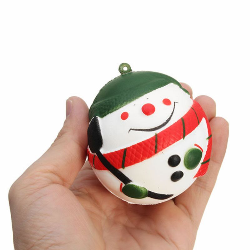 Squishyfun Squishy Snowman Christmas Santa Claus 7 cm Sakte Stigende Med Emballasjesamlingsgave