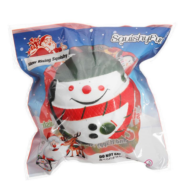 Squishyfun Squishy Snowman Christmas Santa Claus 7 cm Sakte Stigende Med Emballasjesamlingsgave