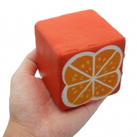 Squishyshop Orange Toast 7.5 cm Brød Squishy Soft Slow Rising Collection Gavedekor Leketøy