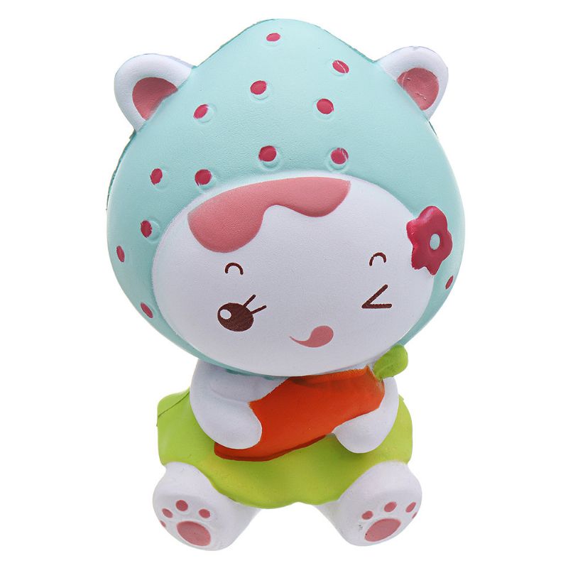 Strawberry Girl Squishy Slow Rising Med Emballasje Collection Gave Myk Leketøy