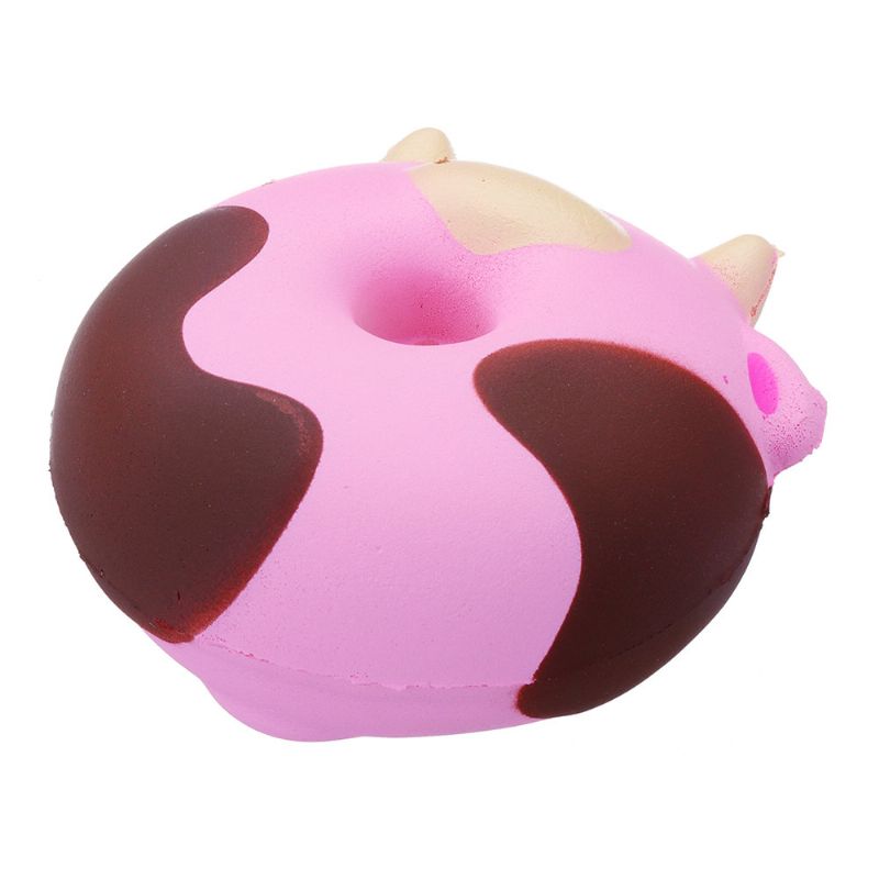 Tegneserie Cow Donut Cake Squishy Slow Rising Collection Gave Myk Leketøy Med Emballasje