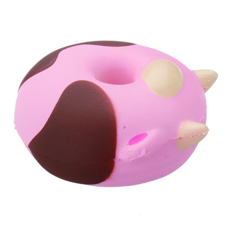 Tegneserie Cow Donut Cake Squishy Slow Rising Collection Gave Myk Leketøy Med Emballasje