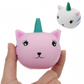 Unicorn Cat Squishy Slow Rising Collection Gavedekor Myk Leketøy