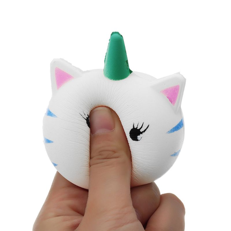 Unicorn Cat Squishy Slow Rising Collection Gavedekor Myk Leketøy