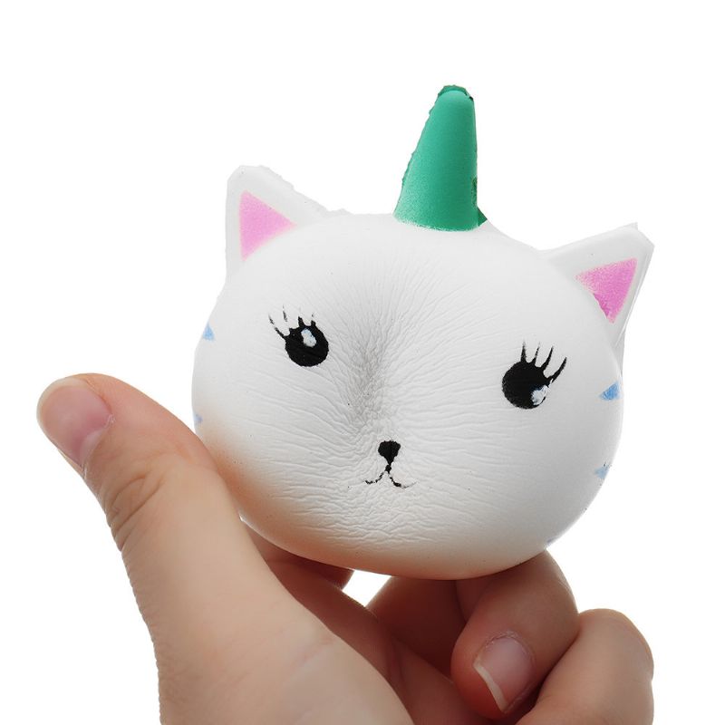 Unicorn Cat Squishy Slow Rising Collection Gavedekor Myk Leketøy