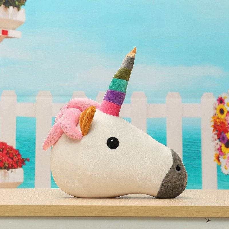 Unicorn Emoji Putepute Rainbow Pink Poop Emoticon Pute 32cm