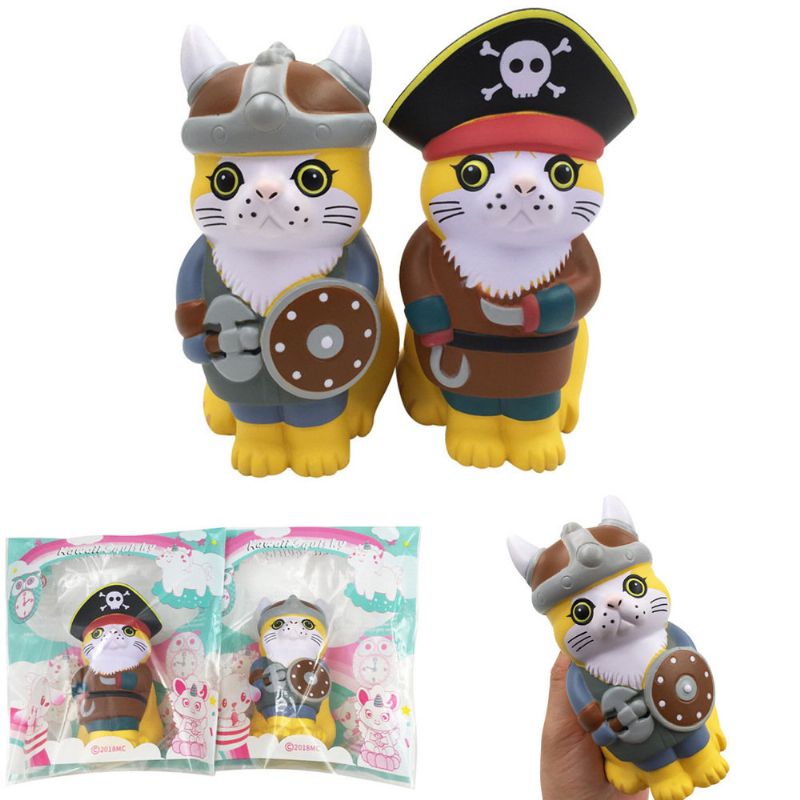 Viking Pirate Cat Squishy Med Emballasje