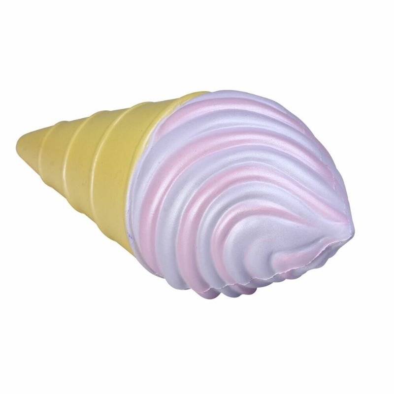 Vlampo Squishy Ice Cream Cone Rosa Hvit Sakte Stigende Originalemballasjesamling Gavedekorleketøy