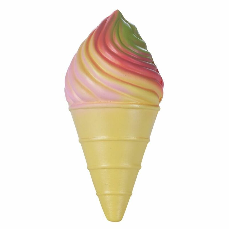 Vlampo Squishy Rainbow Ice Cream Cone Sakte Stigende Originalemballasjesamling Gavedekor Leketøy