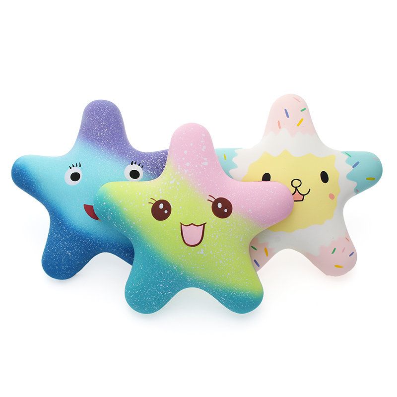 Vlampo Squishy Starfish 14 cm Søt Sakte Stigende Original Emballasjesamling Gavedekor Leketøy