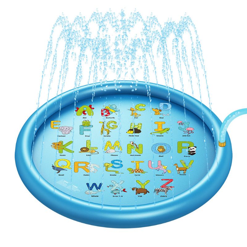 Wevon Splash Pad 67 Tommer Sprinkle Lekematte Sprinkler Pad For Barn Sprinklerbasseng For Utendørs Vannleker Læring Pedagogisk Plaskebasseng For Småbarn Gutter Jenter