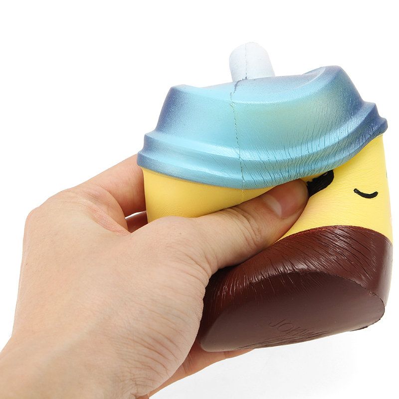 Xinda Squishy Milk Tea Cup 10 cm Myk Sakte Stigende Med Emballasjesamling Gavedekor Leketøy