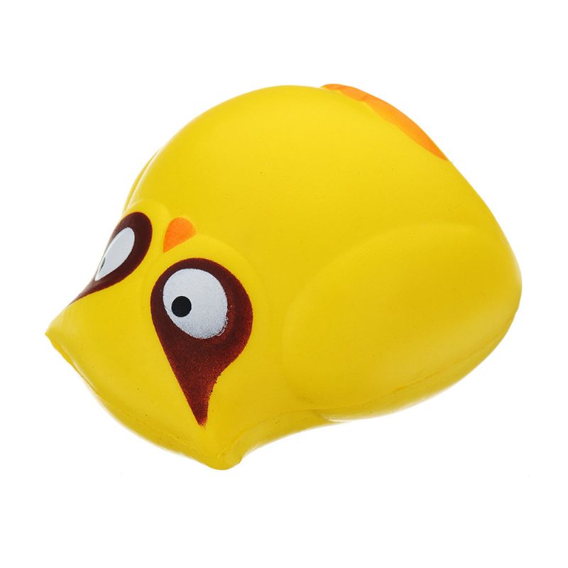 Yellow Owl Squishy Slow Rising Collection Gave Myk Leketøy Med Emballasje