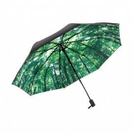 Høy Kvalitet Liten Størrelse 3 Sammenleggbar Paraply Frisk Dame På Reise Jenter Både Sol Og Regn