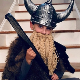 2023 Halloween Beard Dress Up Rekvisitter Halloween-fest For Barn King's Cosplay-rekvisita