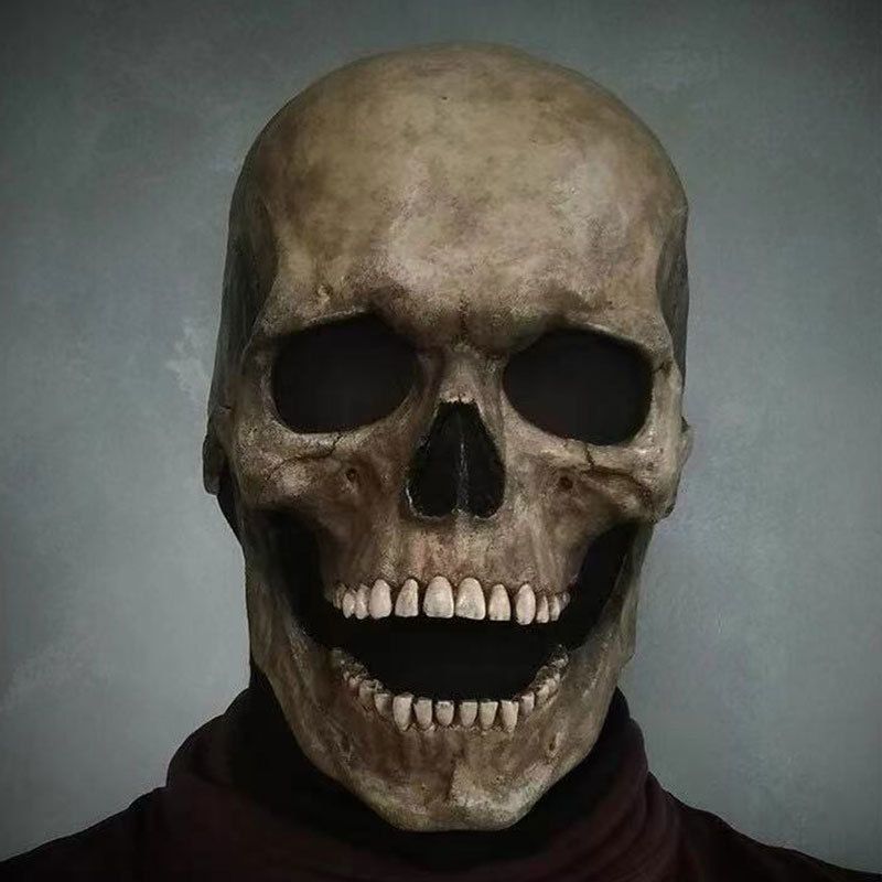 2023 Halloween Full Head Skull Mask Personlighet Holiday Skrekk Dekorasjonsmaske