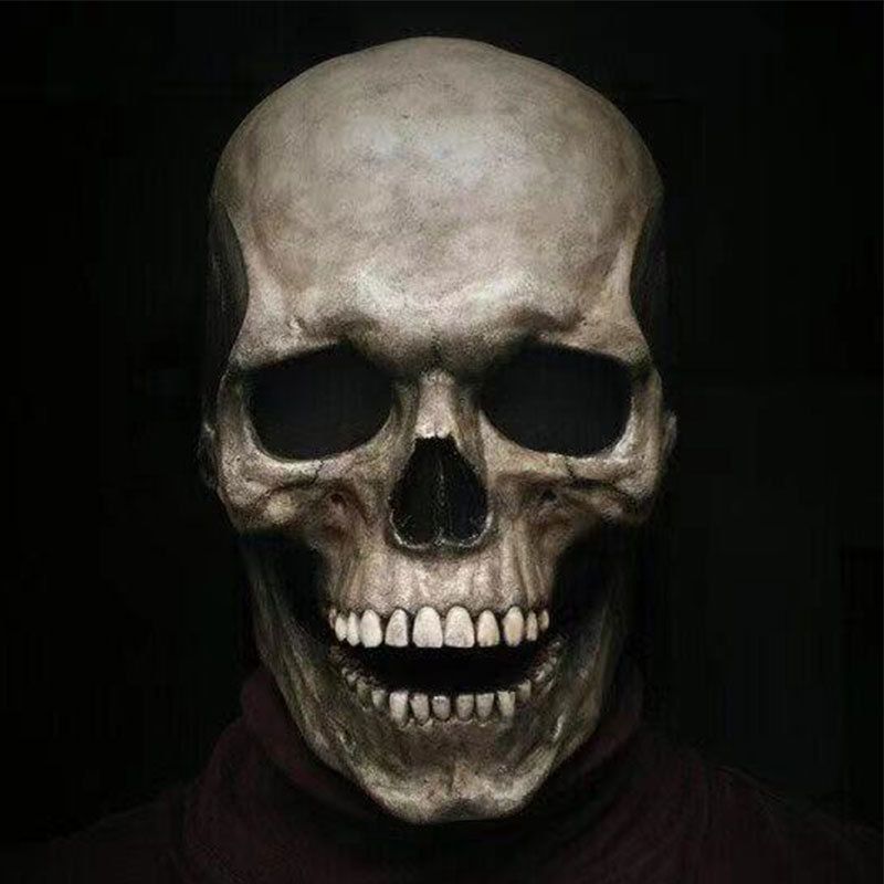 2023 Halloween Full Head Skull Mask Personlighet Holiday Skrekk Dekorasjonsmaske