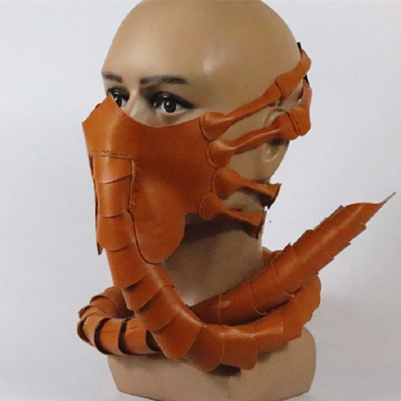 Alien Scorpion Facehugger Mask Face Hugger Halloween Costume Scary Prop Latex