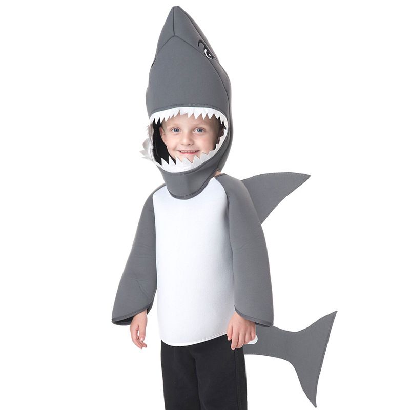 Barnas Shark Cosplay Kostymer Halloween For Game Anime Rollespill