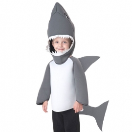 Barnas Shark Cosplay Kostymer Halloween For Game Anime Rollespill