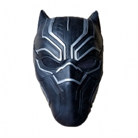 Black Panter Latex Maske Superhelt Cosplay Scenerekvisitter