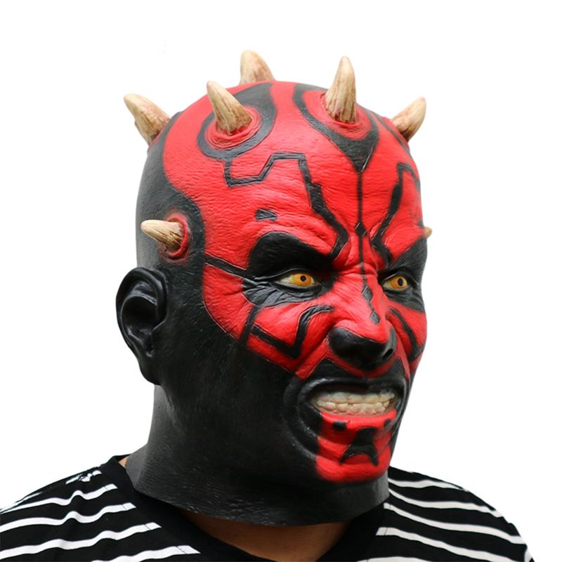 Darth Maul Deluxe Overhead Lateksmaske For Voksne Halloween Tilpasset Skrekktilbehør