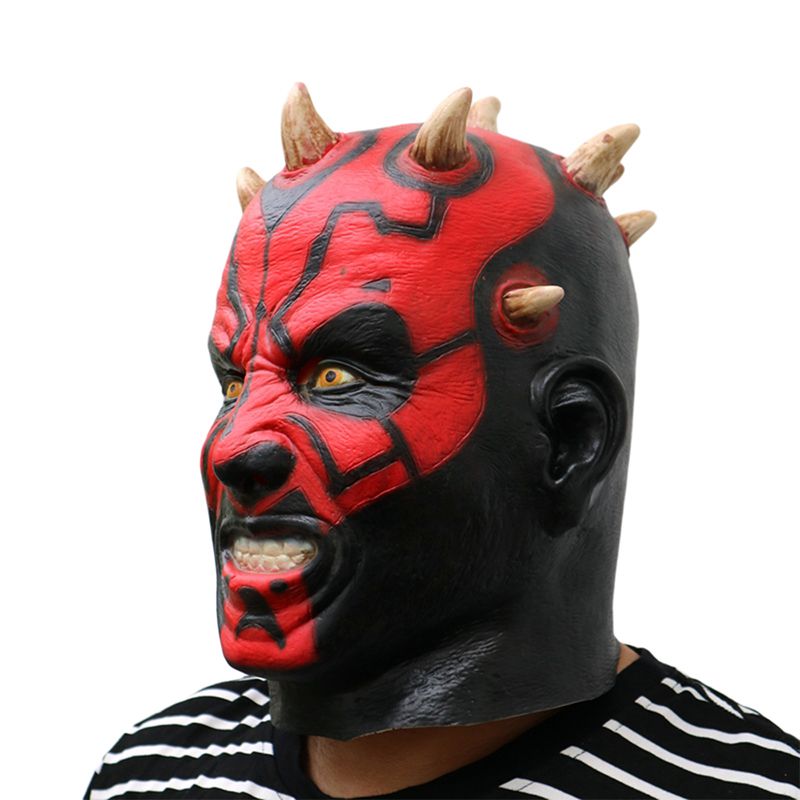 Darth Maul Deluxe Overhead Lateksmaske For Voksne Halloween Tilpasset Skrekktilbehør