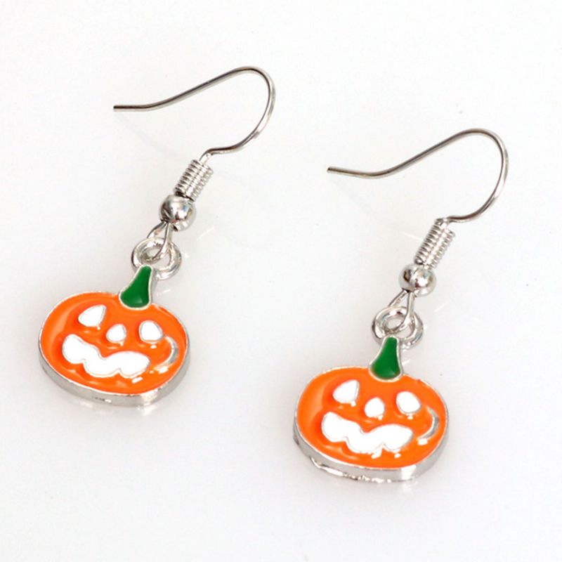 Euramerican Gresskar Øredobber Halloween Drop Dangle For Lady Girl Kvinner Festdekorasjon