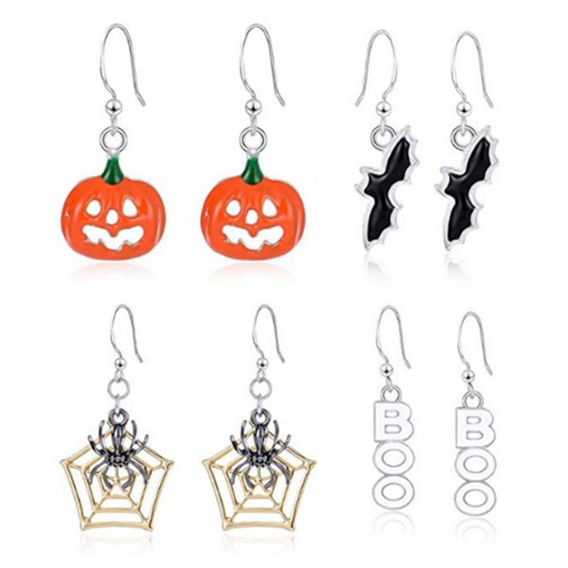 Euramerican Gresskar Øredobber Halloween Drop Dangle For Lady Girl Kvinner Festdekorasjon