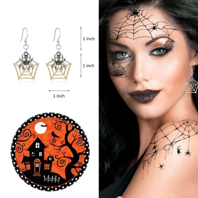 Euramerican Gresskar Øredobber Halloween Drop Dangle For Lady Girl Kvinner Festdekorasjon