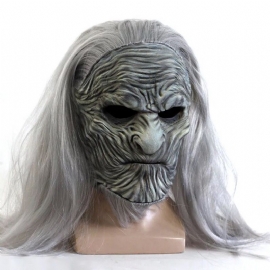 Game Of Thrones 8 The White Walkers Cosplay Mask Scary Night King Zombie Latex Masks Halloween Party Kostyme Rekvisitter