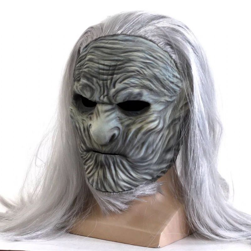 Game Of Thrones 8 The White Walkers Cosplay Mask Scary Night King Zombie Latex Masks Halloween Party Kostyme Rekvisitter