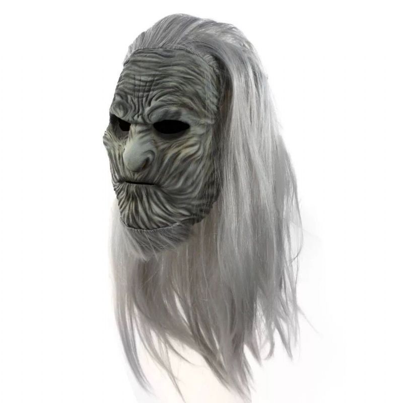 Game Of Thrones 8 The White Walkers Cosplay Mask Scary Night King Zombie Latex Masks Halloween Party Kostyme Rekvisitter