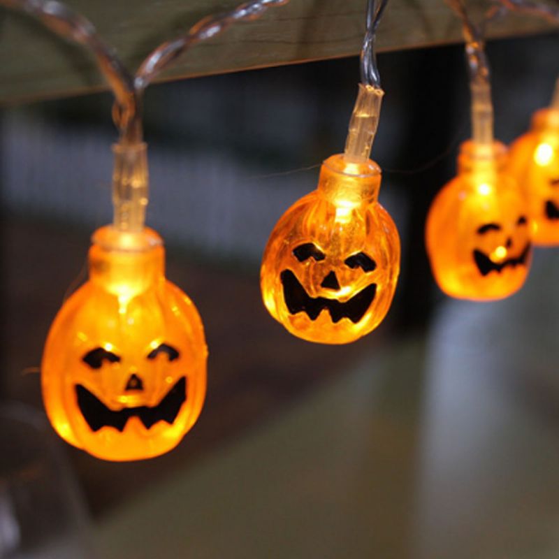 Gresskar Led-strenglys Til Halloweens Juledekorasjon Finisolert Pvc-kabelfestival Led-lampesett Dekorative Lysstrenger